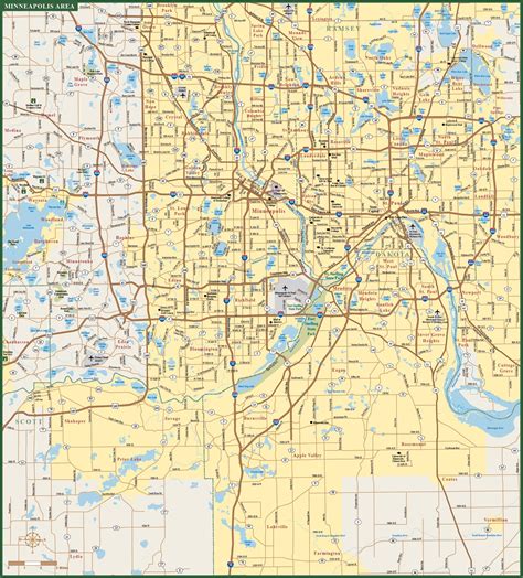 Minneapolis & St Paul Metro Map | Digital| Creative Force