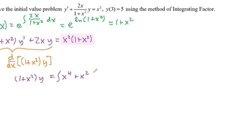 solve the initial value problem first order differential equation