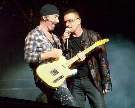 You two: Bono, Edge join Fender board