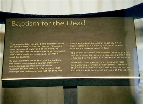 Did Jesus Establish Baptism for the Dead? | Mormons in Transition