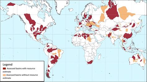 Map of basins with assessed shale oil and shale gas formations, as of... | Download Scientific ...