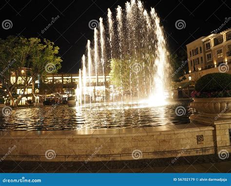 Water Fountain at Americana Stock Image - Image of reflections, flash: 56702179