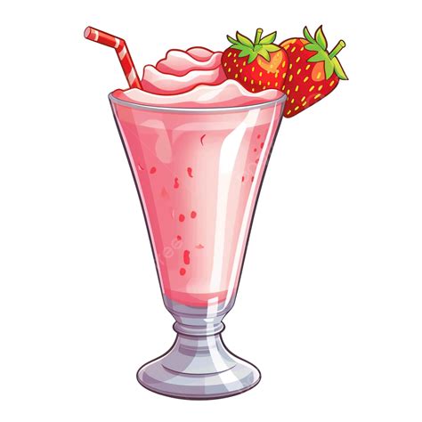 Strawberry Milkshake Clip Art, Milkshake, Ice Cream, Parlor PNG Transparent Image and Clipart ...