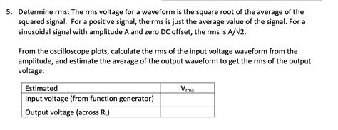 Determine rms: The rms voltage for a waveform is the | Chegg.com