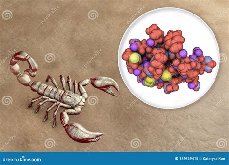 Chlorotoxin Scorpion Toxin. Peptide Toxin Present In Deathstalker ...