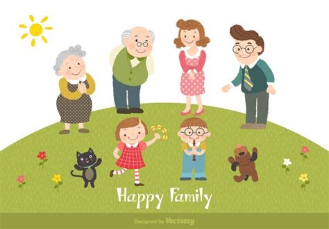 Cartoon Family SVG