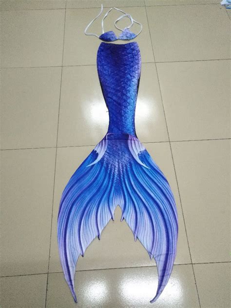 Swimmable Mermaid Tail with Monofin Royal Blue Mermaid Tail Swimming