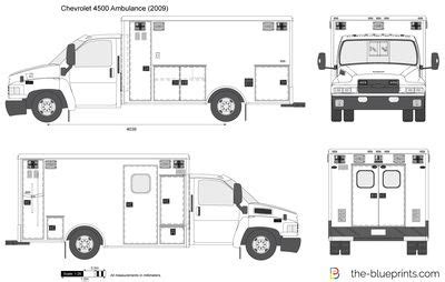 Chevrolet 4500 Ambulance vector drawing | Ambulance, Emergency vehicles ...