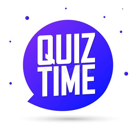 Quiz Time, Banner Design Template Stock Illustration - Illustration of ...