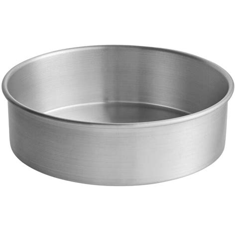 Choice 10" x 3" Round Straight Sided Aluminum Cake Pan