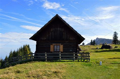 Autumn Landscape and Cottage | Nature Stock Photos ~ Creative Market