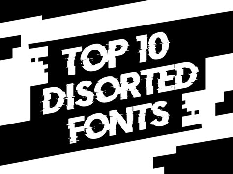 Distorted Font