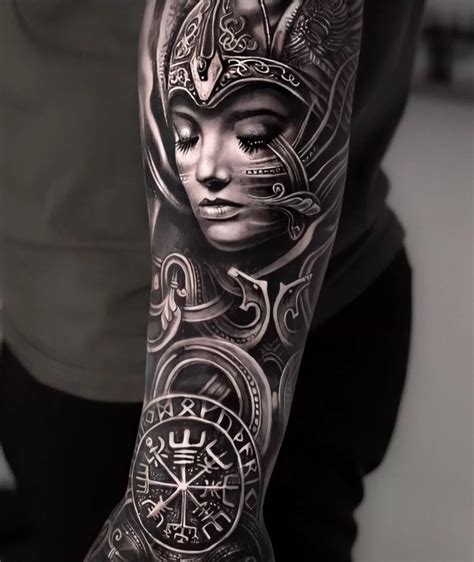 Realistic Freya Valkyrie Tattoo - TATTOOGOTO