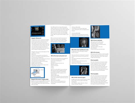 Brochure Design for Dr.Ziauddin Radiology Dept. on Behance