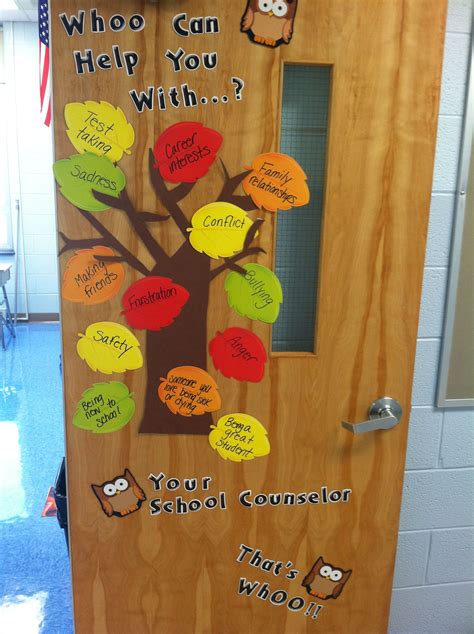 School counselor office door decoration. | School counselor office, School counselor door ...