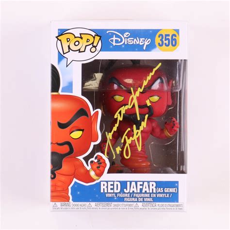 Jonathan Freeman Signed "Disney" #356 Red Jafar (As Genie) Funko Pop! Vinyl Figure Inscribed ...