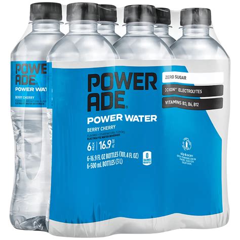 Powerade Berry Cherry Power Water 16.9 oz Bottles - Shop Sports & Energy Drinks at H-E-B