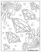 Free DIAMONDS Coloring Page & Book For Download Printable PDF  sketch template