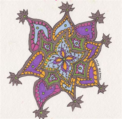 Star Mandala Drawing by Taneka Mintzer - Fine Art America