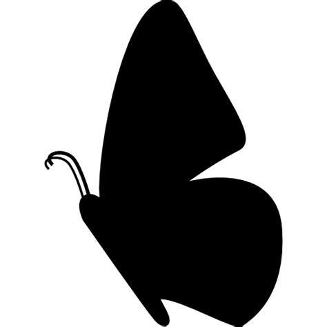 Free Icon | Butterfly side view shape