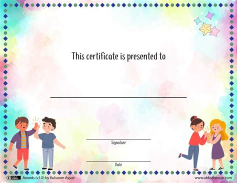 Custom Award Certificate Template | Free Printable Papercraft Templates