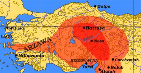 Hittite Empire c. 1300 BCE (Illustration) - World History Encyclopedia