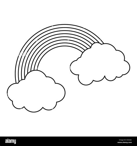 Rainbow icon , outline style Stock Vector Image & Art - Alamy