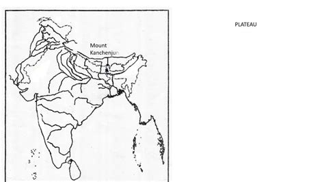 ICSE Grade 10 Maps - India Map with Rivers