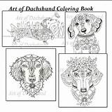 Art Of Dachshund Coloring Book Volume No 1 Downloadable sketch template