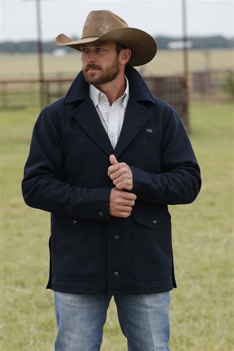 Miller Men's Jacket - Wool Ranch - Navy - Billy's Western Wear