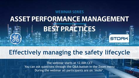 Webinar | APM Best Practices - Effectively managing the safety lifecycle | PPT