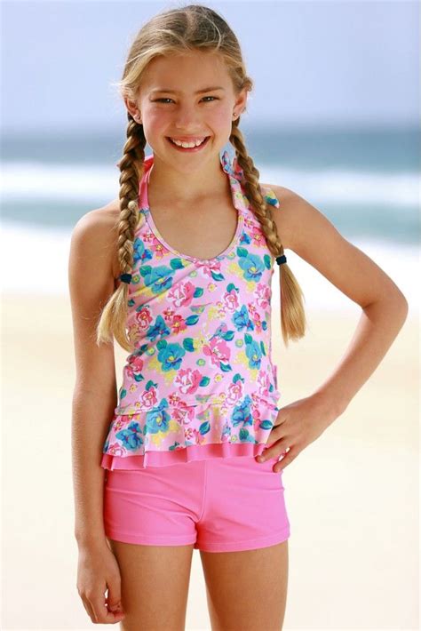 Girls Frill Tankini Set/ Boyleg Short - Sun Emporium Swimwear and ...