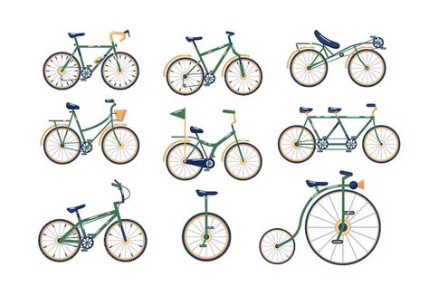 Different Types Of Bicycles, Objects ft. type & collection - Envato ...