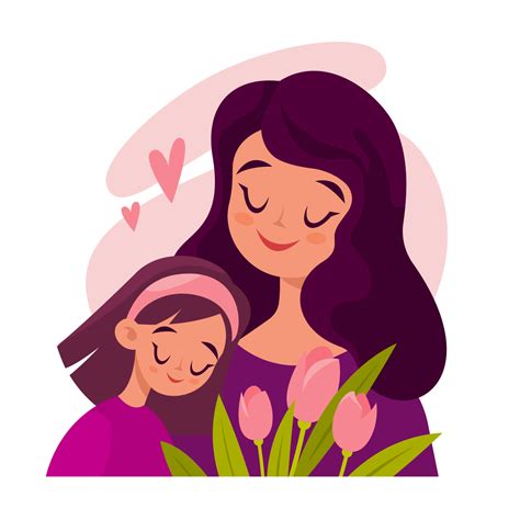 Mother And Daughter Clipart | Clipart Images