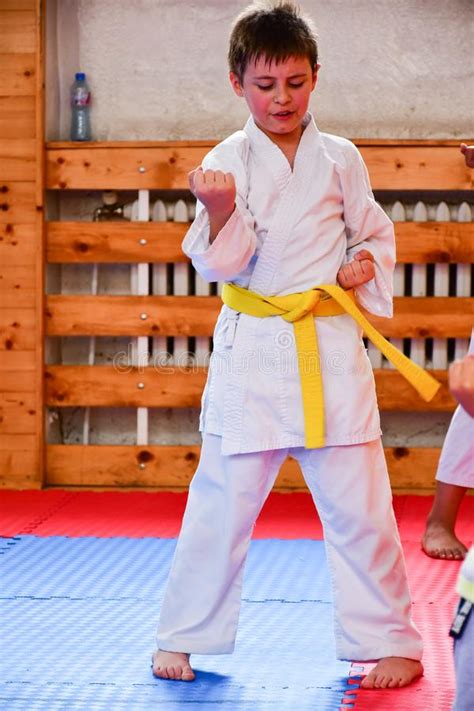 Kids training Karate editorial photography. Image of hands - 117285377