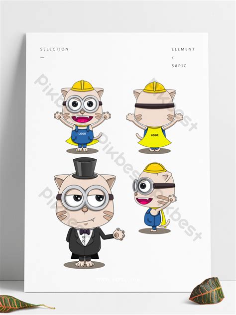 Original Drawing Cat Mascot PNG Images | PSD Free Download - Pikbest