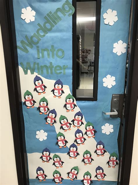 Waddling Into Winter Winter Themed Door for Classroom Fall Classroom ...