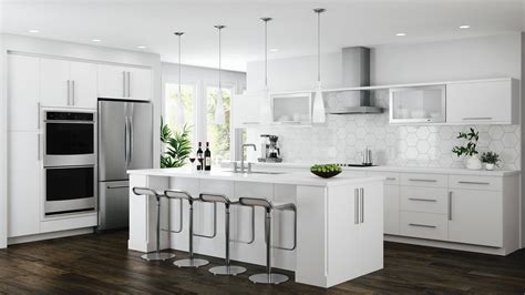 Edgeley Wall Cabinets in White – Kitchen – The Home Depot