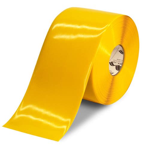 6" YELLOW Solid Color Tape - 100' Roll – Industrial Floor Tape