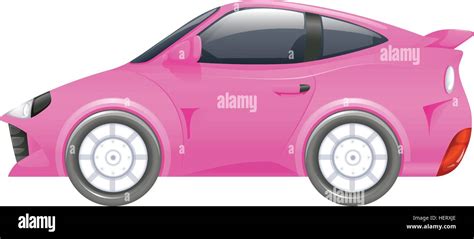 Racing car in pink color illustration Stock Vector Image & Art - Alamy