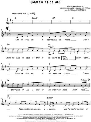 "Santa Tell Me" Sheet Music - 25 Arrangements Available Instantly ...