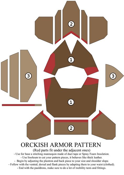 Orckish armor pattern by Zapan99 on DeviantArt