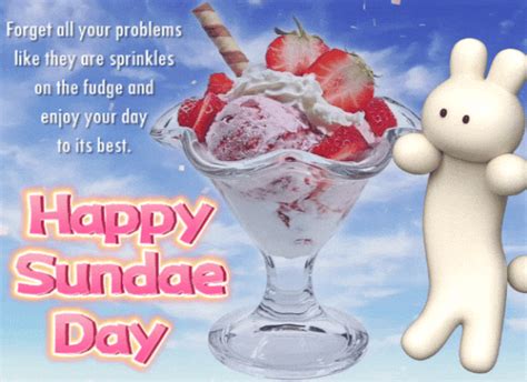 A Cute Sundae Day Message For You. Free Sundae Day eCards | 123 Greetings