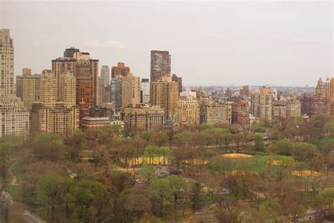 View of Central Park from the Hotel Window, Stock Photo - Image of overcast, foliage: 45740312