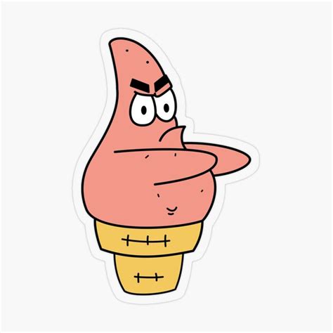 "Patrick Star for Ice Cream" Sticker for Sale by ShinteRD in 2024 ...