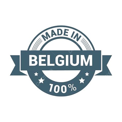 Made In Belgium Stamp Design Label, Made, Belgium, Illustration PNG and Vector with Transparent ...