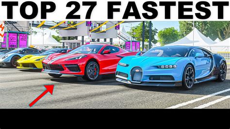 Top 27 Fastest Cars Drag Race in Forza Horizon 4 (2021 Update) - YouTube