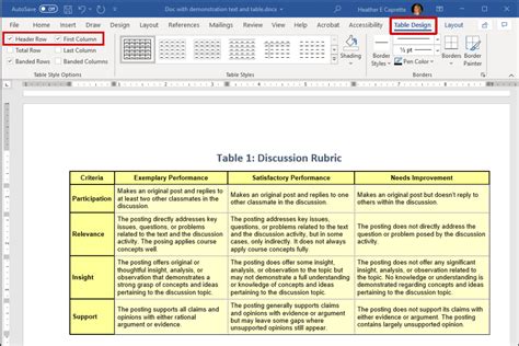 How to Create Accessible Tables in Word – Best Practices in Accessible Online Design