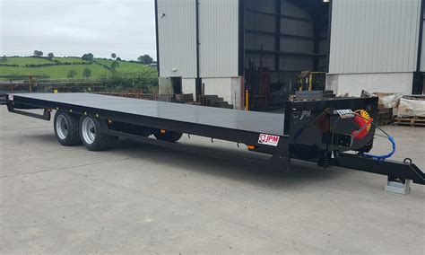 Bale Trailer | Flat Bed Baler Trailer with heavy Duty Axles