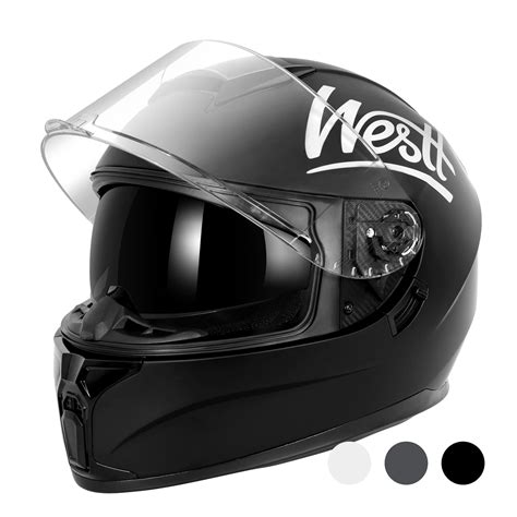 Westt Full Face Helmet - Dirt Bike Helmets with Dual Visor DOT Approved ...